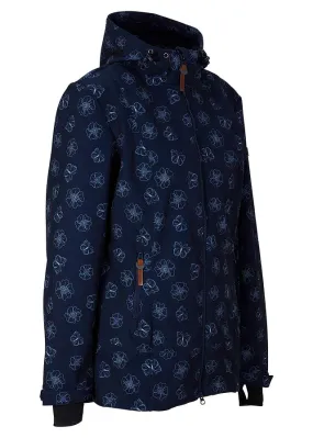 Chaqueta de tejido Softshell con estampado floral Azul marino de flores