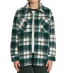 Chaqueta Polar Volcom SILENT SHERPA (DARK PINE) Mujer