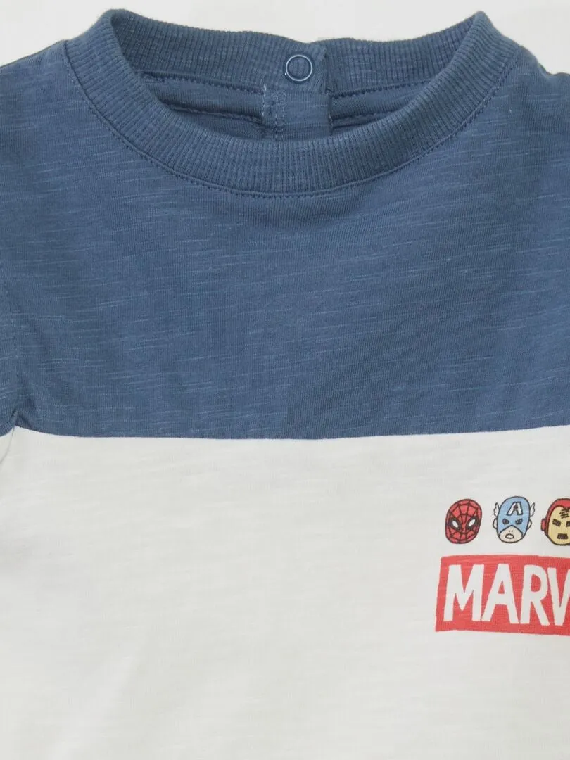 Conjunto de camiseta de tirantes + short 'Marvel' - 2 piezas - BLANCO