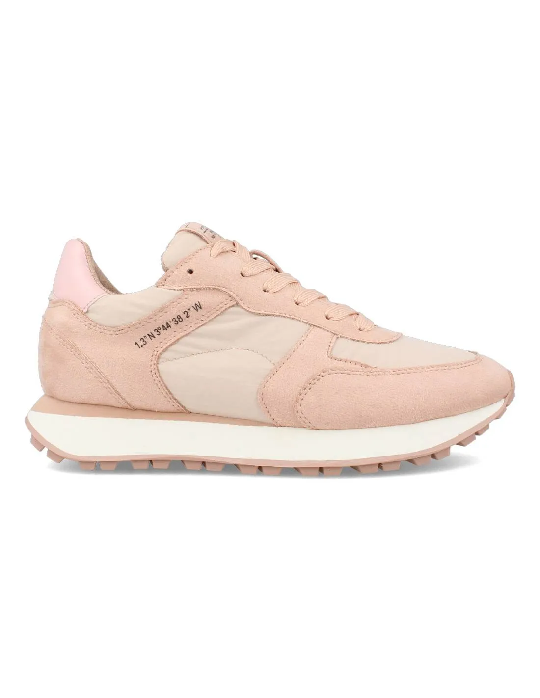 Corina - Sneakers Casual Combinada Ante Rosa