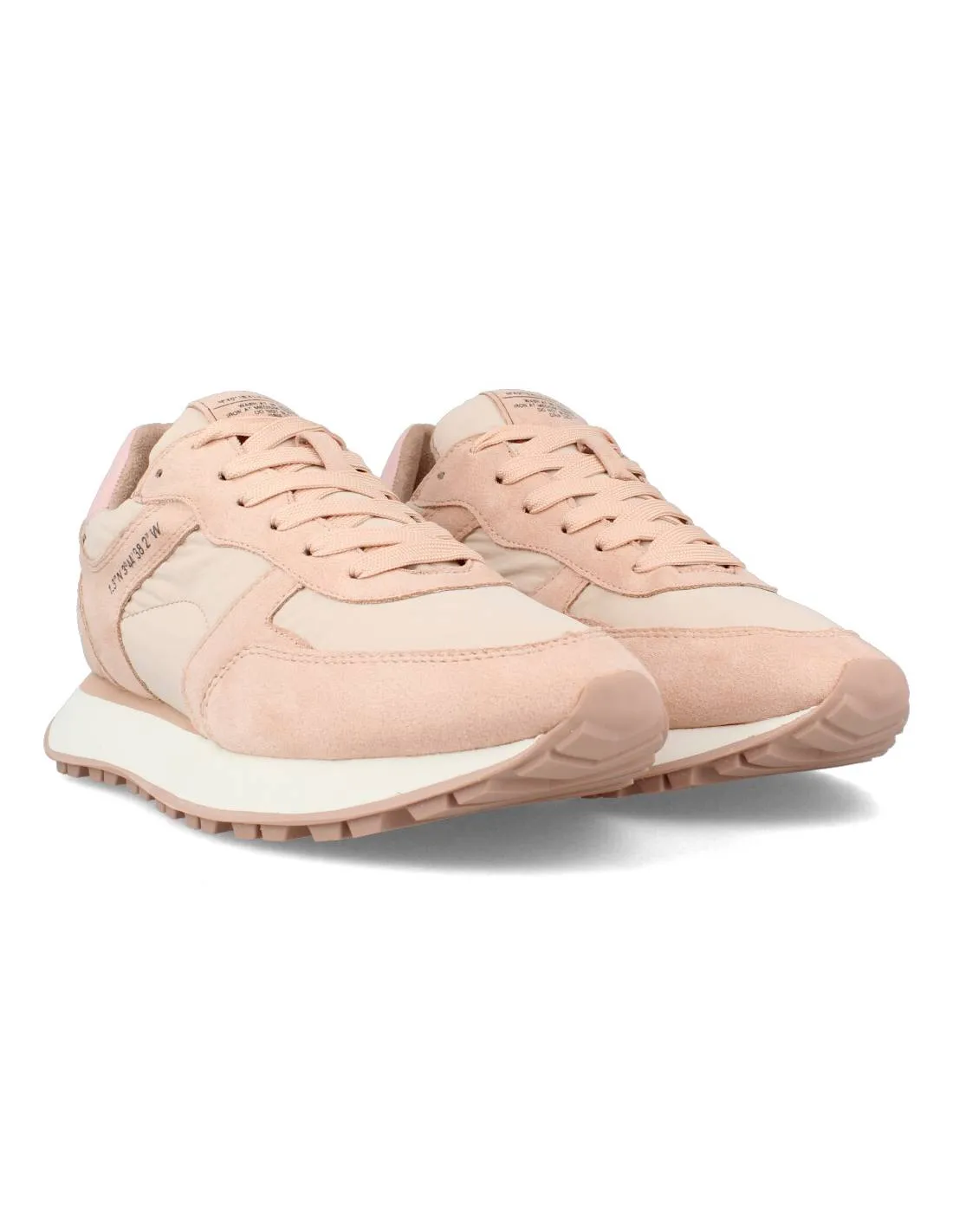 Corina - Sneakers Casual Combinada Ante Rosa