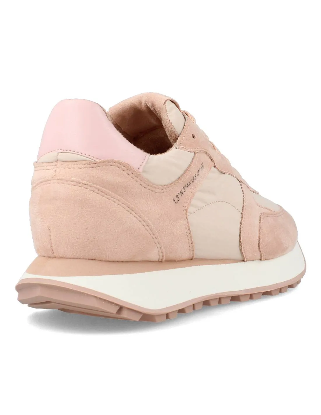 Corina - Sneakers Casual Combinada Ante Rosa