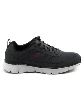 deportivos skechers synergy grises para hombre