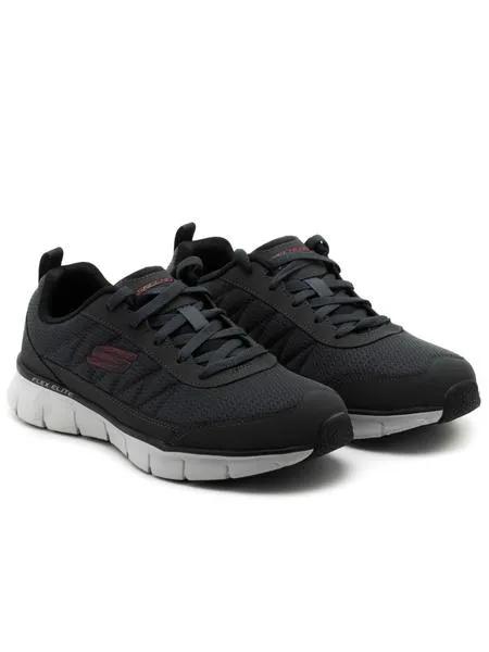 deportivos skechers synergy grises para hombre