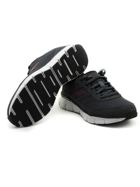 deportivos skechers synergy grises para hombre