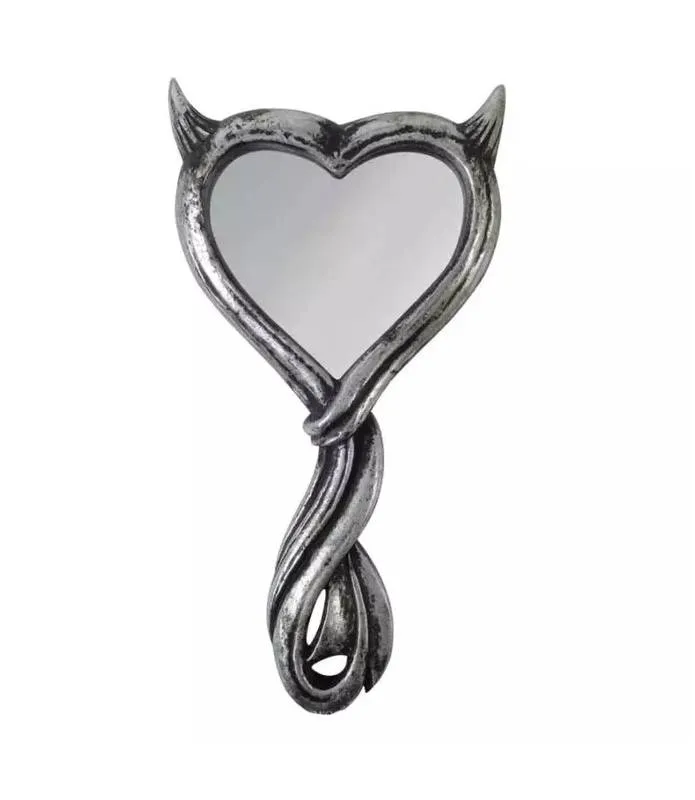 Espejo de mano adorno Devil's heart hand mirror both sides V80 by Alchemy