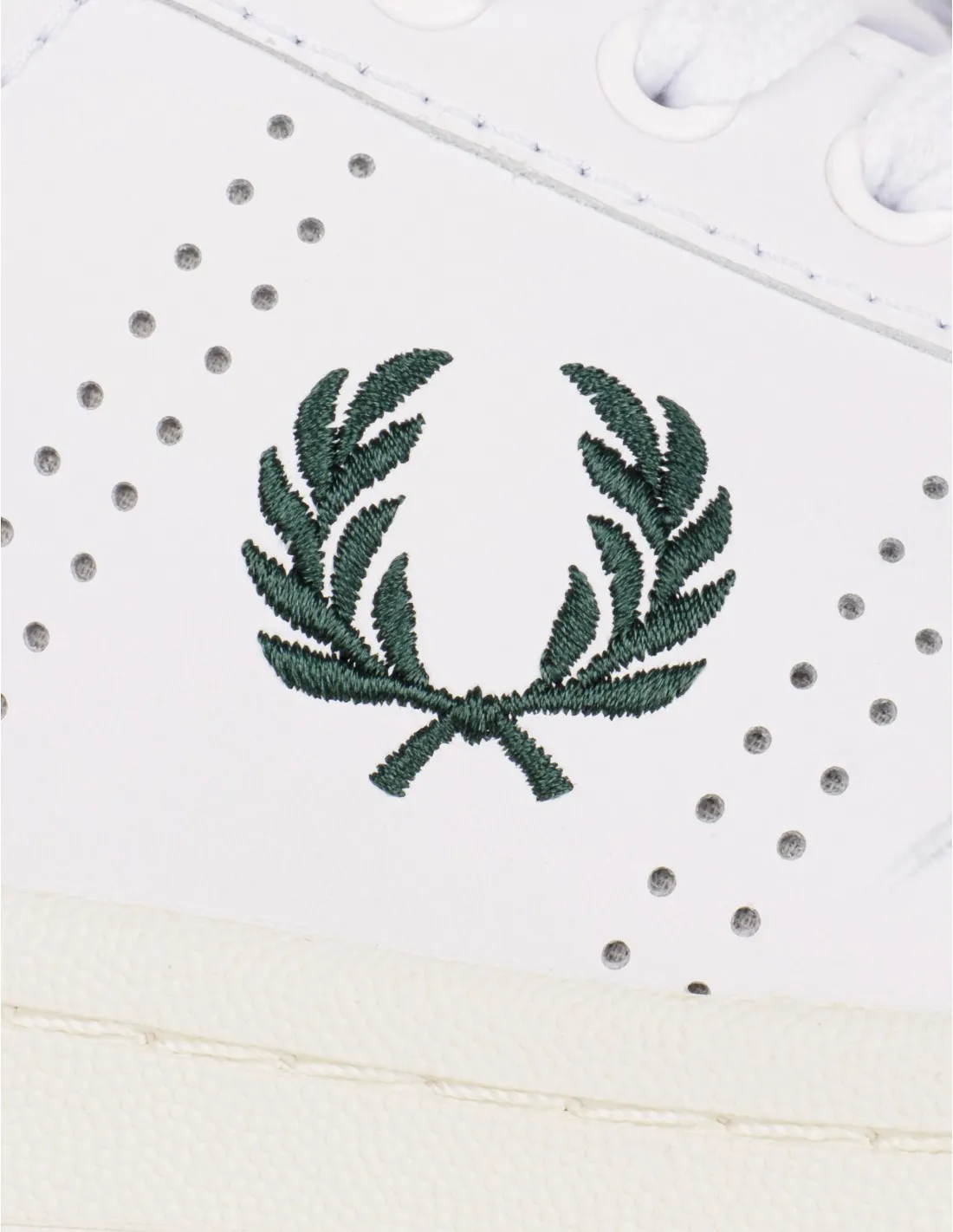 FRED PERRY Zapatillas Blancas Trasera Verde