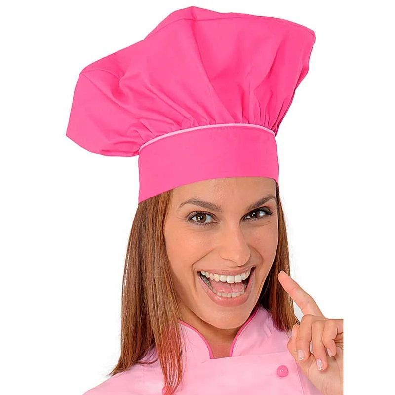 Gorro gran chef Fucsia y Rosa - Isacco