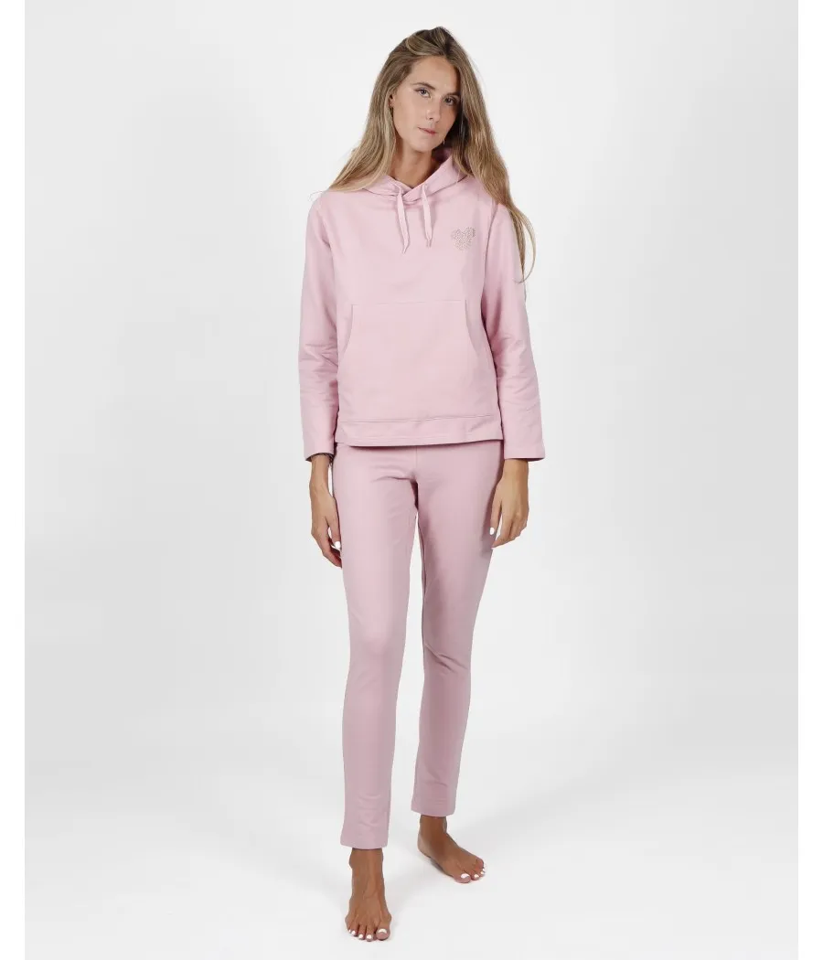 Homewear mujer Disney rosa bolsillos algodón