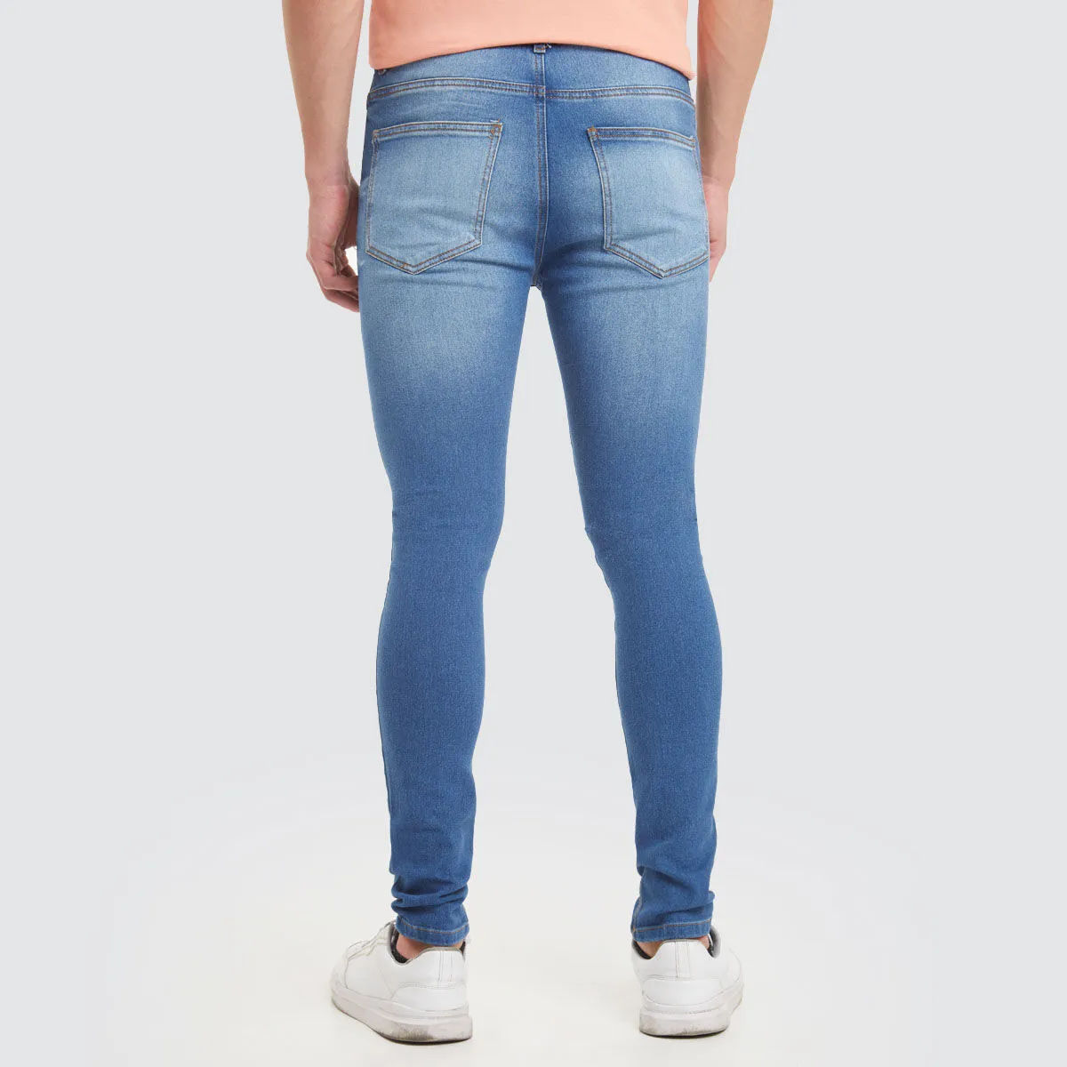 Jean Super Skinny Para Hombre