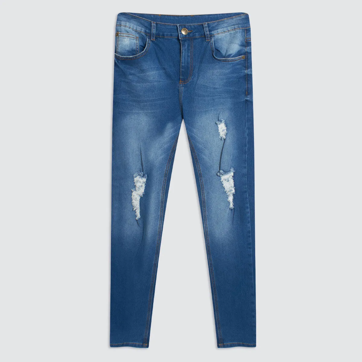 Jean Super Skinny Para Hombre