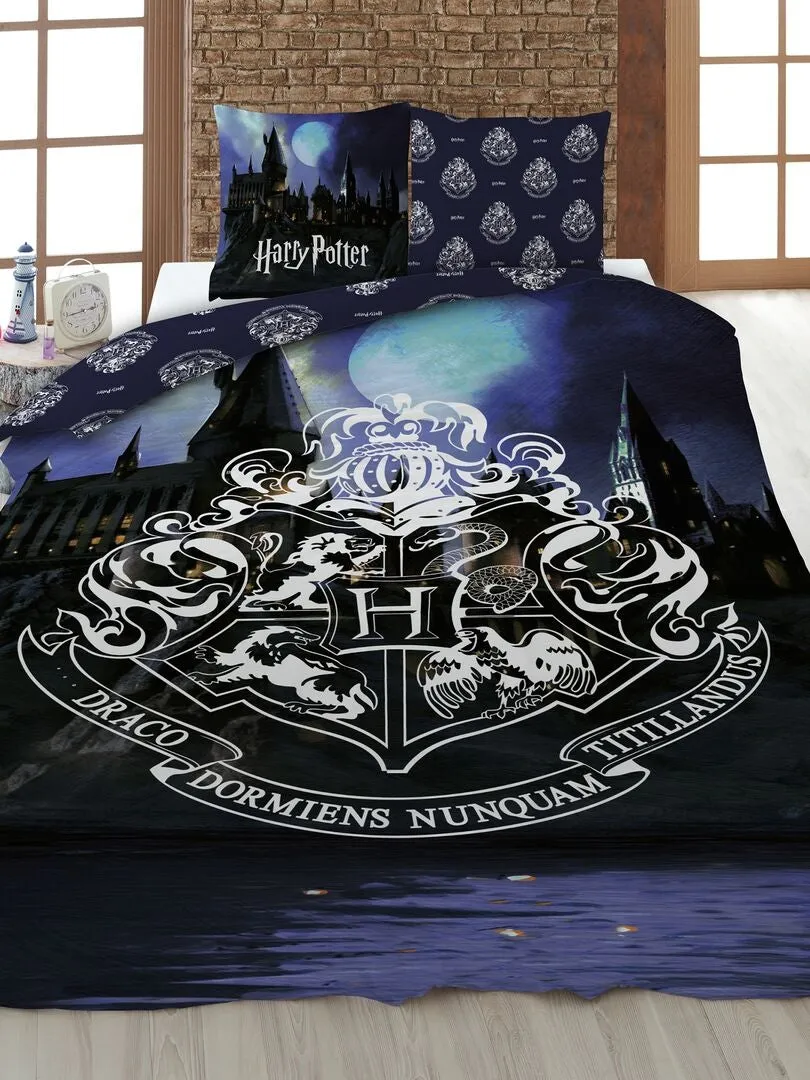 Juego de cama 'Harry Potter' - Individual - NEGRO