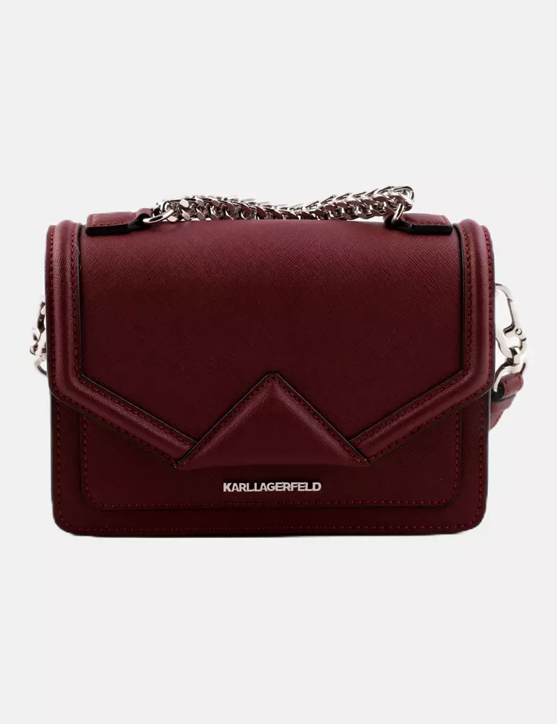 Karl Lagerfeld Bolso de hombro burdeos