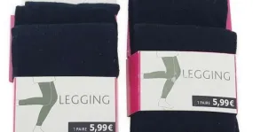 Legging para niños tallas mixtas negras