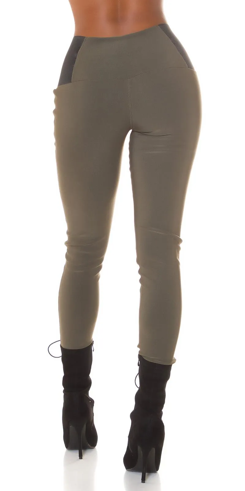 Leggings básicos cintura alta Khaki