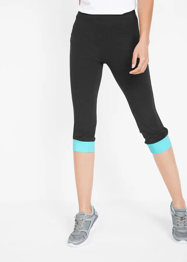 Leggings deportivos capri Negro