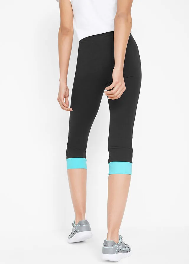 Leggings deportivos capri Negro