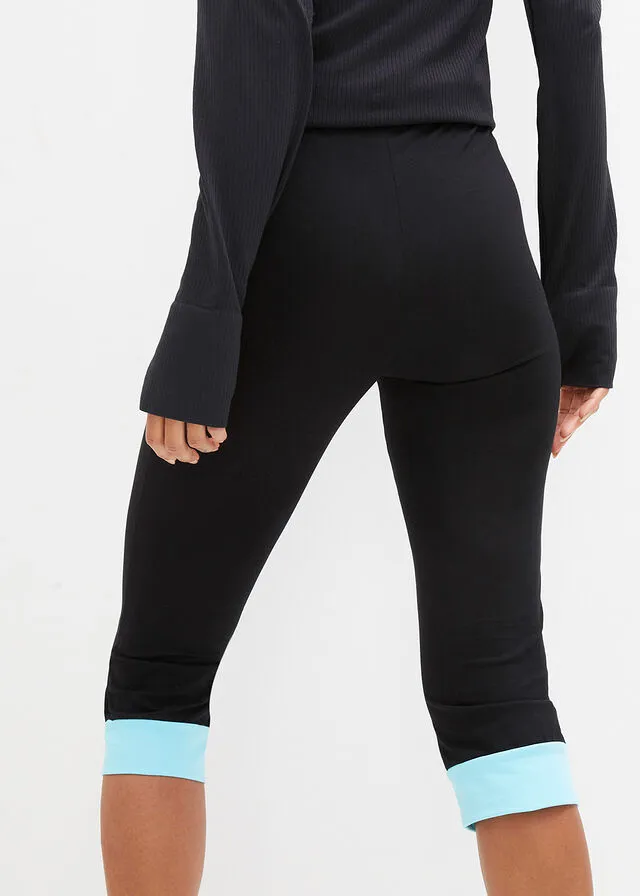 Leggings deportivos capri Negro