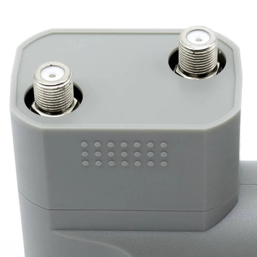 LNB Twin 2 Salidas Universales 0.3 DB  Gris