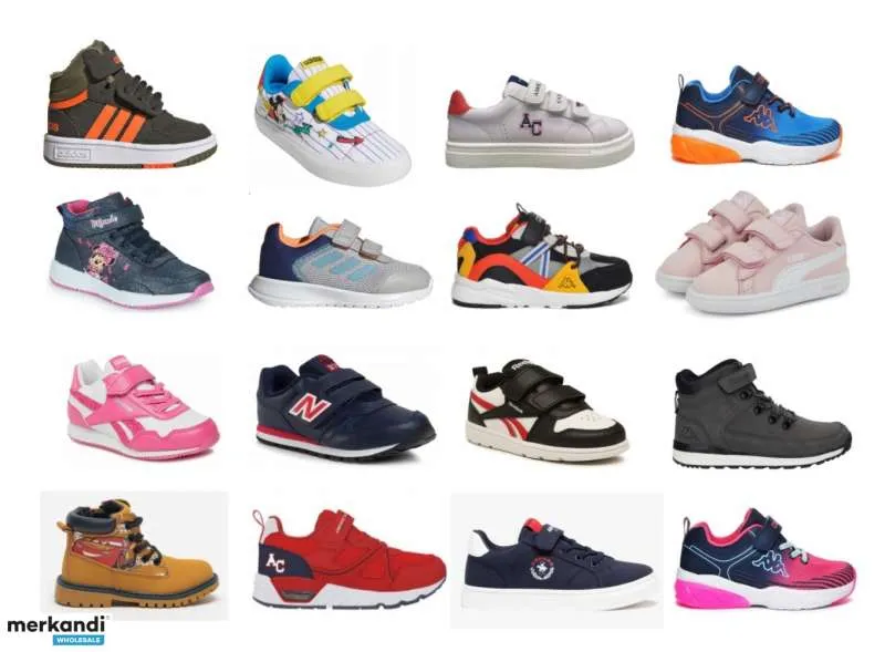 Lote de zapatos para niños - Adidas / Puma / Kappa / NB / ... 255 pares