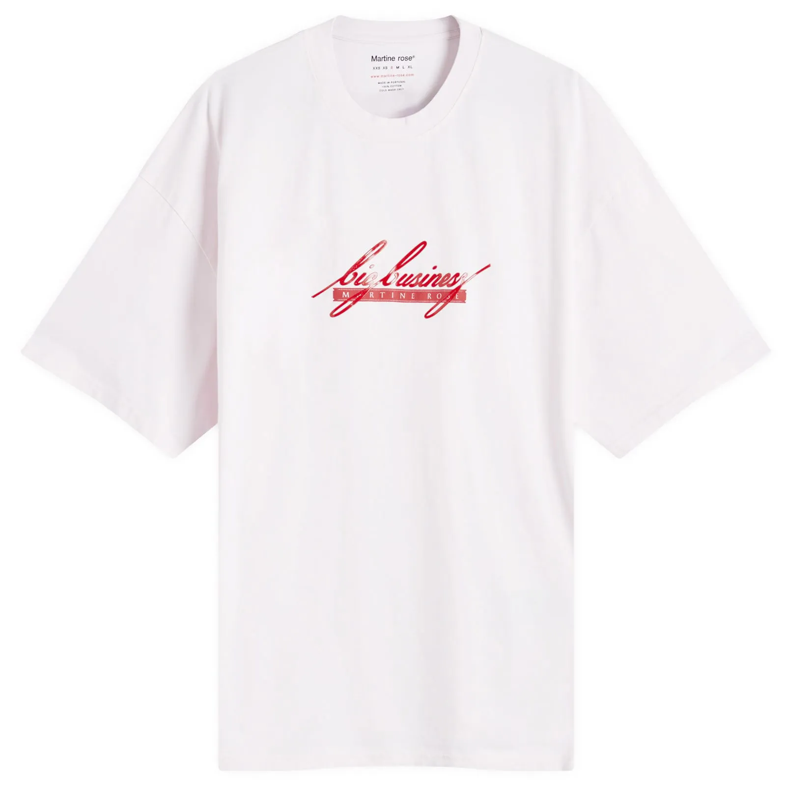 MARTINE ROSE OVERSIZED LOGO GRAPHIC TSHIRT
