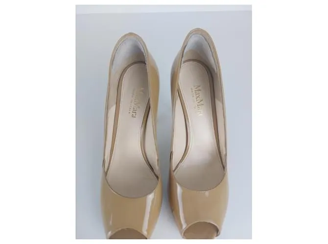 Max Mara Zapatos de tacón Beige 