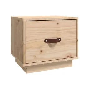 Mesita de noche madera maciza de pino 40x34x35 cm