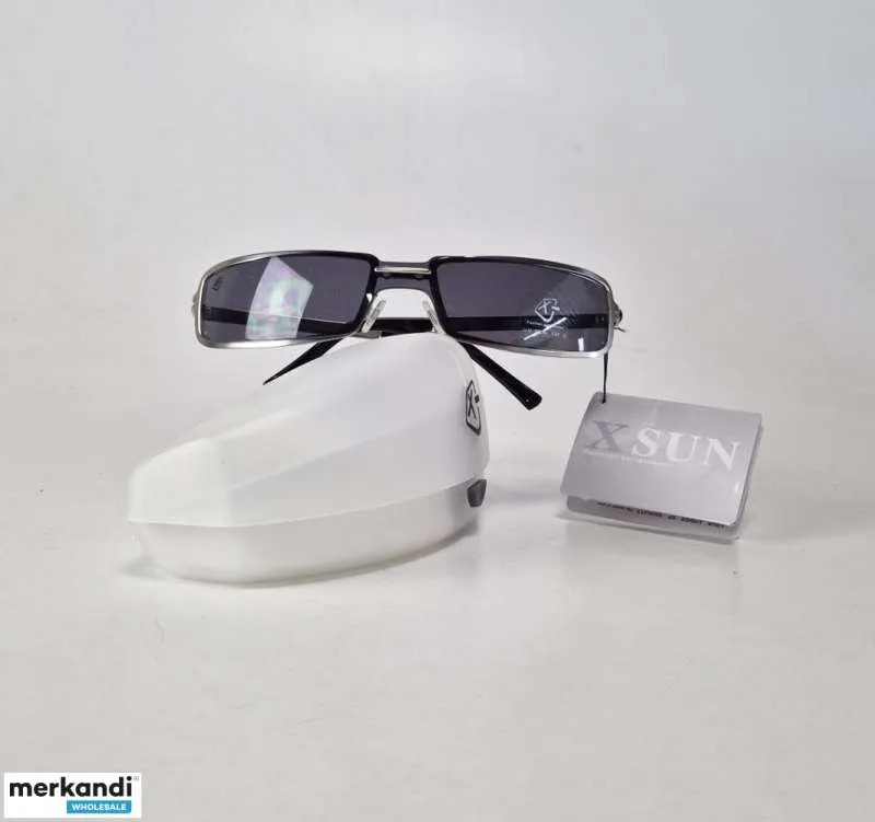 Mezcla de varias gafas de sol Xsun para hombre en estuches para gafas