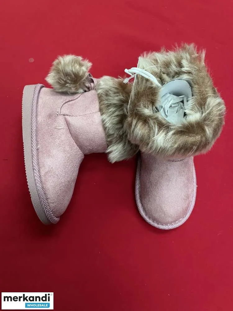 NIÑOS NIÑAS CÁLIDO INVIERNO TOBILLO DE PIEL SINTÉTICA FORRADO CAMINAR BOTAS CÓMODAS ZAPATOS TALLA 1-5