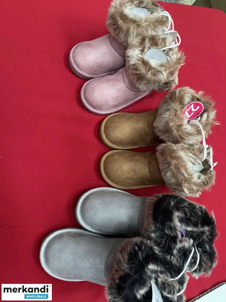 NIÑOS NIÑAS CÁLIDO INVIERNO TOBILLO DE PIEL SINTÉTICA FORRADO CAMINAR BOTAS CÓMODAS ZAPATOS TALLA 1-5