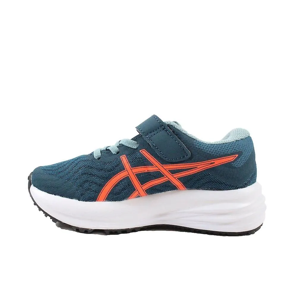 Niños Asics PATRIOT 12 CV | Azul magnético/Rojo amanecer | Zapatillas de running para niños