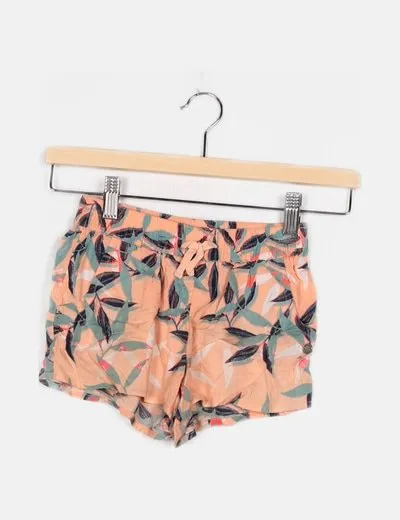 NoName Short rosa estampado floral