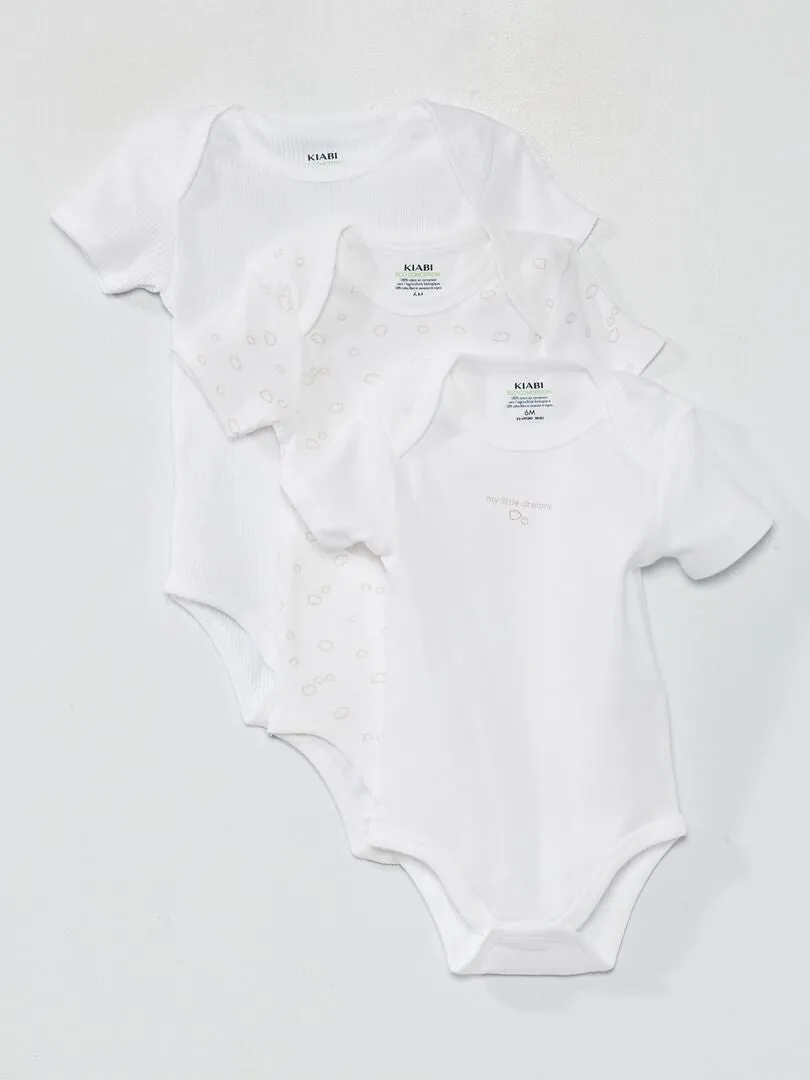 Pack de 3 bodies - BLANCO