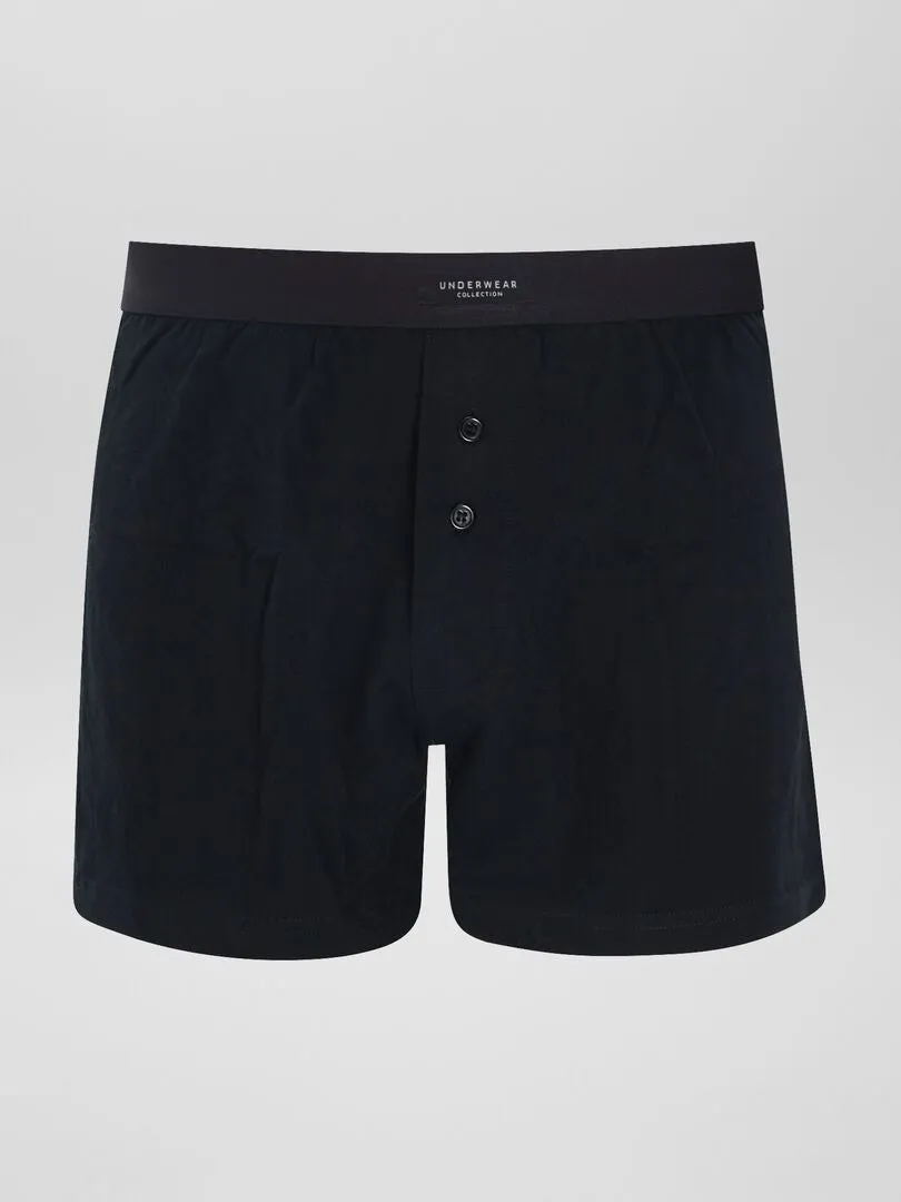 Pack de 3 boxers lisos - NEGRO