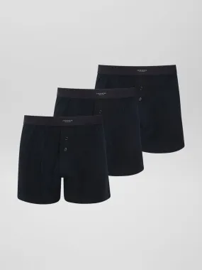 Pack de 3 boxers lisos - NEGRO