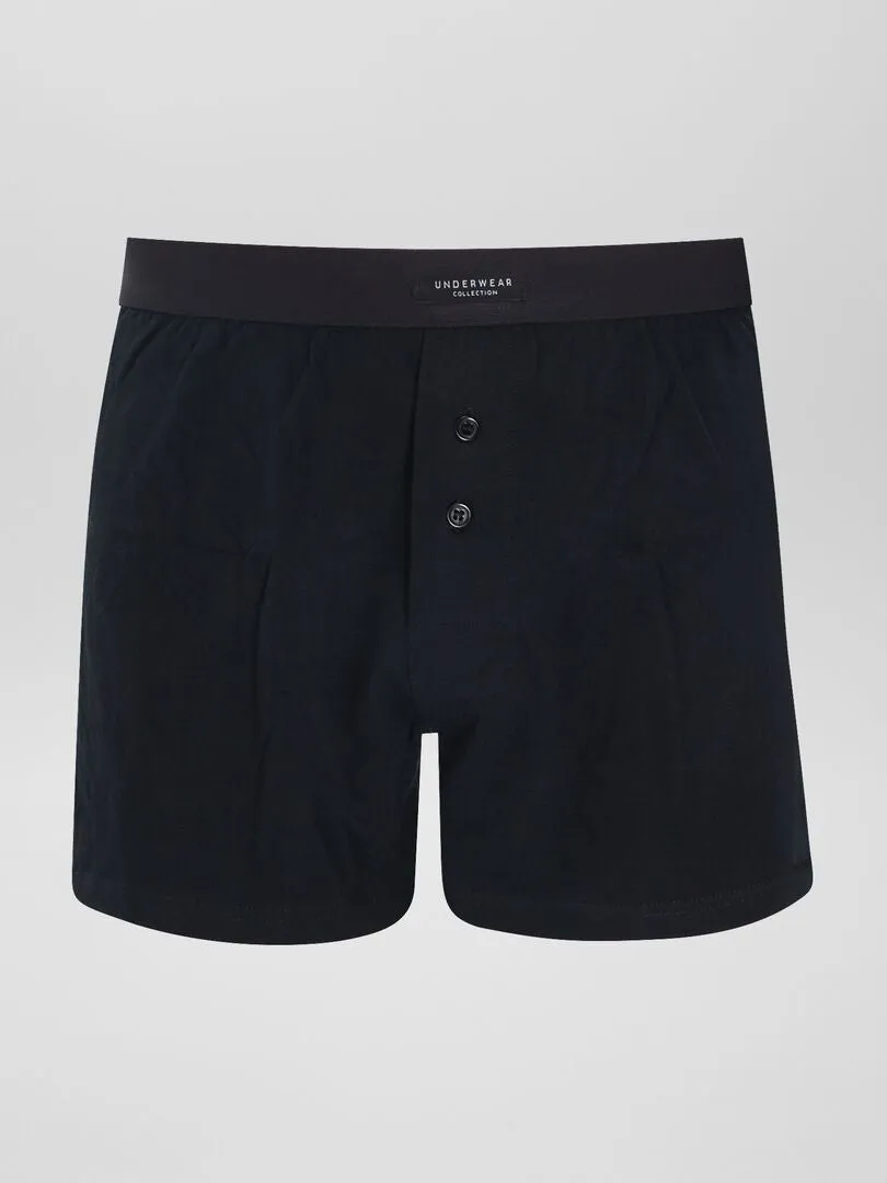 Pack de 3 boxers lisos - NEGRO