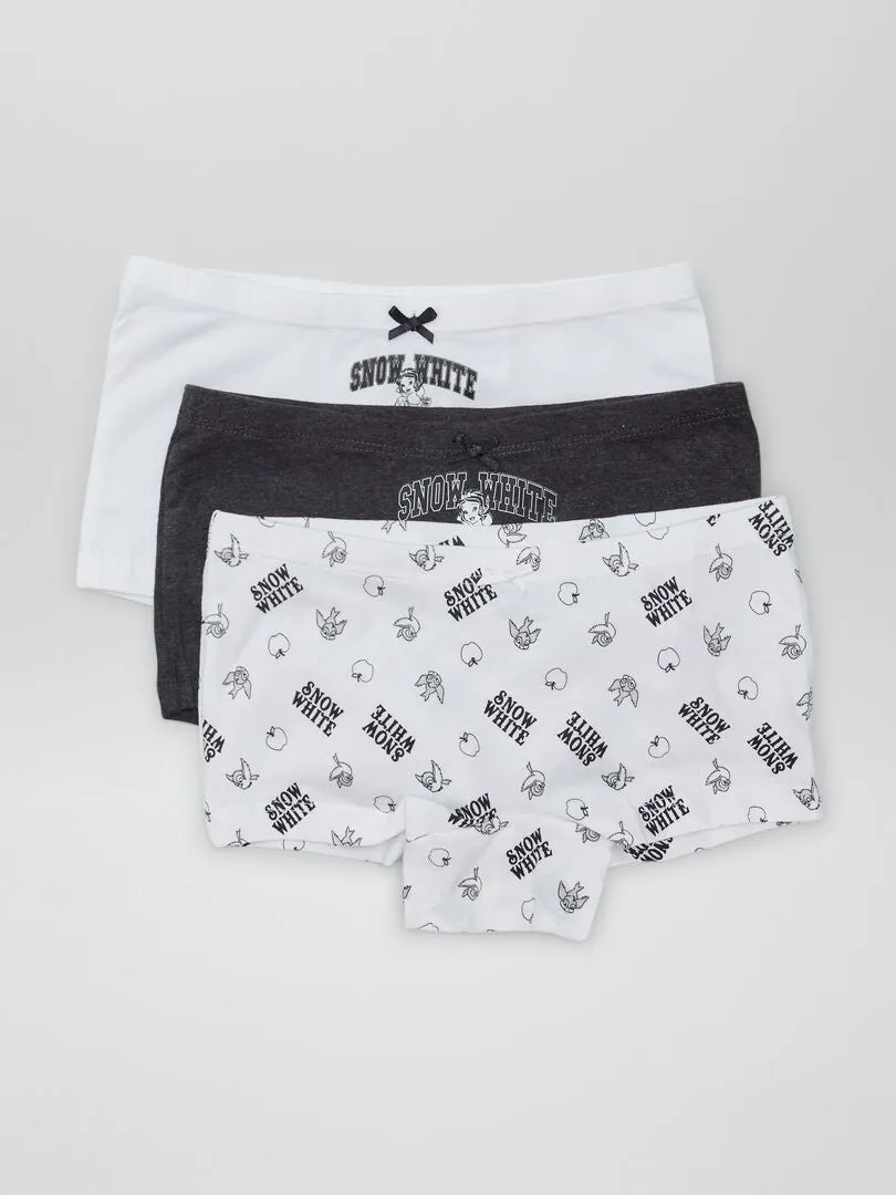 Pack de 3 culottes 'Blancanieves' 'Disney' - BLANCO