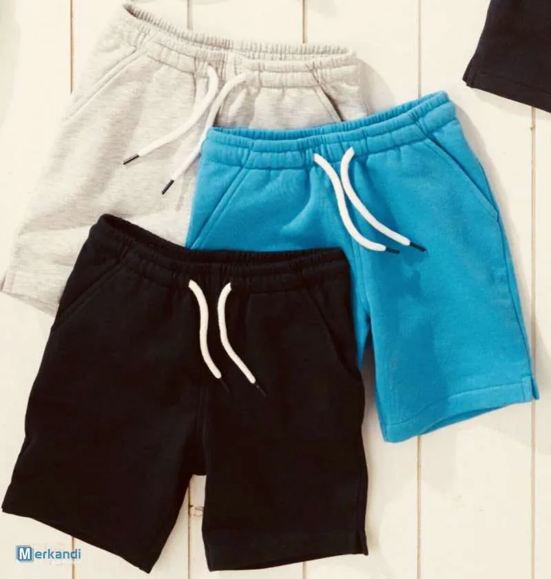 Pantalones cortos de lana para niños Próximo estilo Suave trote Pantalones cortos de verano lisos