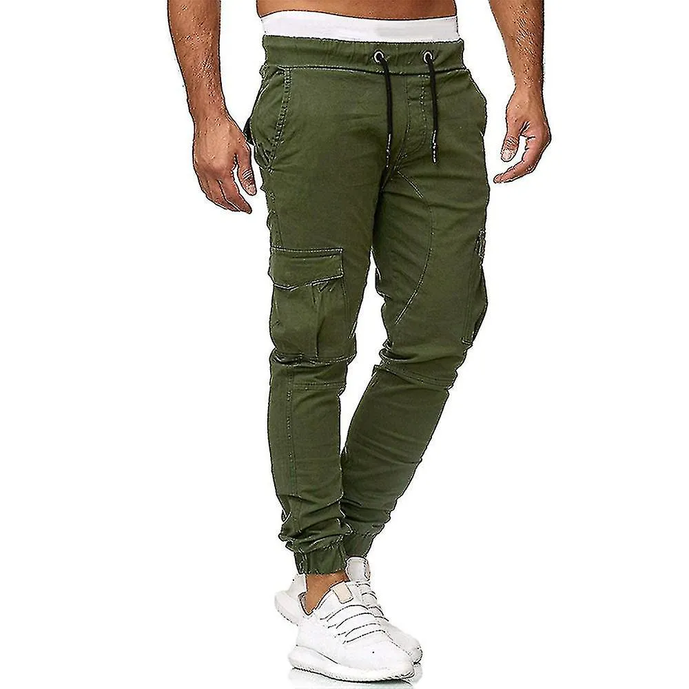 Pantalón Hombre Combat Sencillo Casual Trabajo Cargo Pantalones