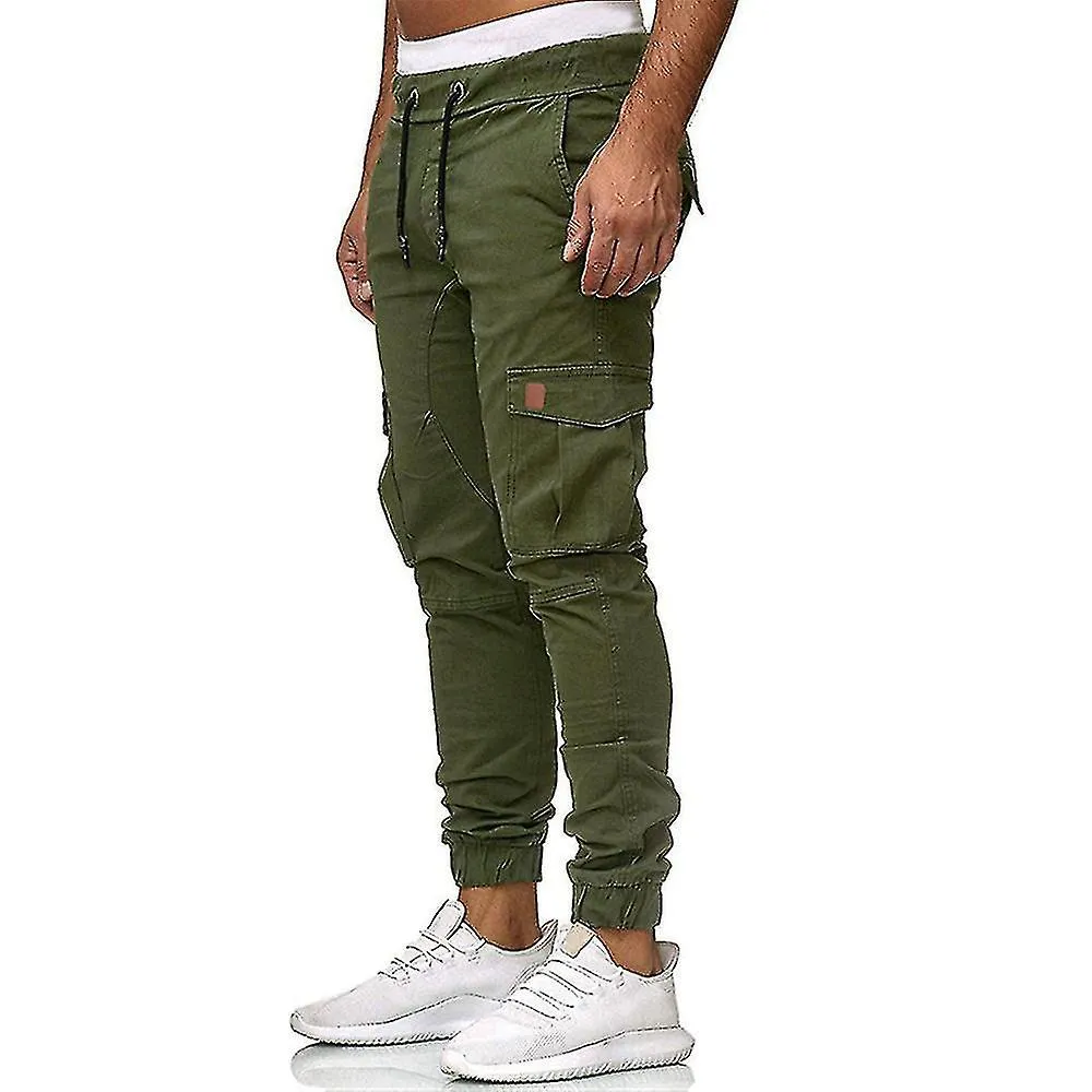 Pantalón Hombre Combat Sencillo Casual Trabajo Cargo Pantalones