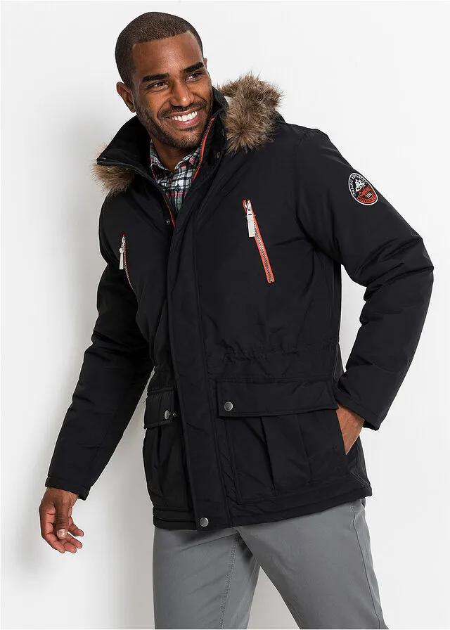 Parka de invierno acolchada Negro