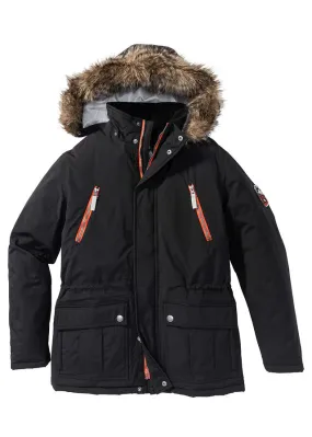 Parka de invierno acolchada Negro