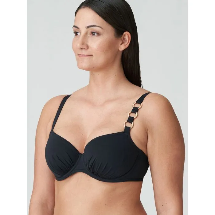 Parte de arriba bikini con aro Primadonna Swim Damietta con aros 4011610 Negro