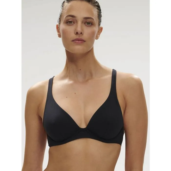 Parte de arriba Bikini Simone Perele Palmeraie con aros 1ECB41 Negro