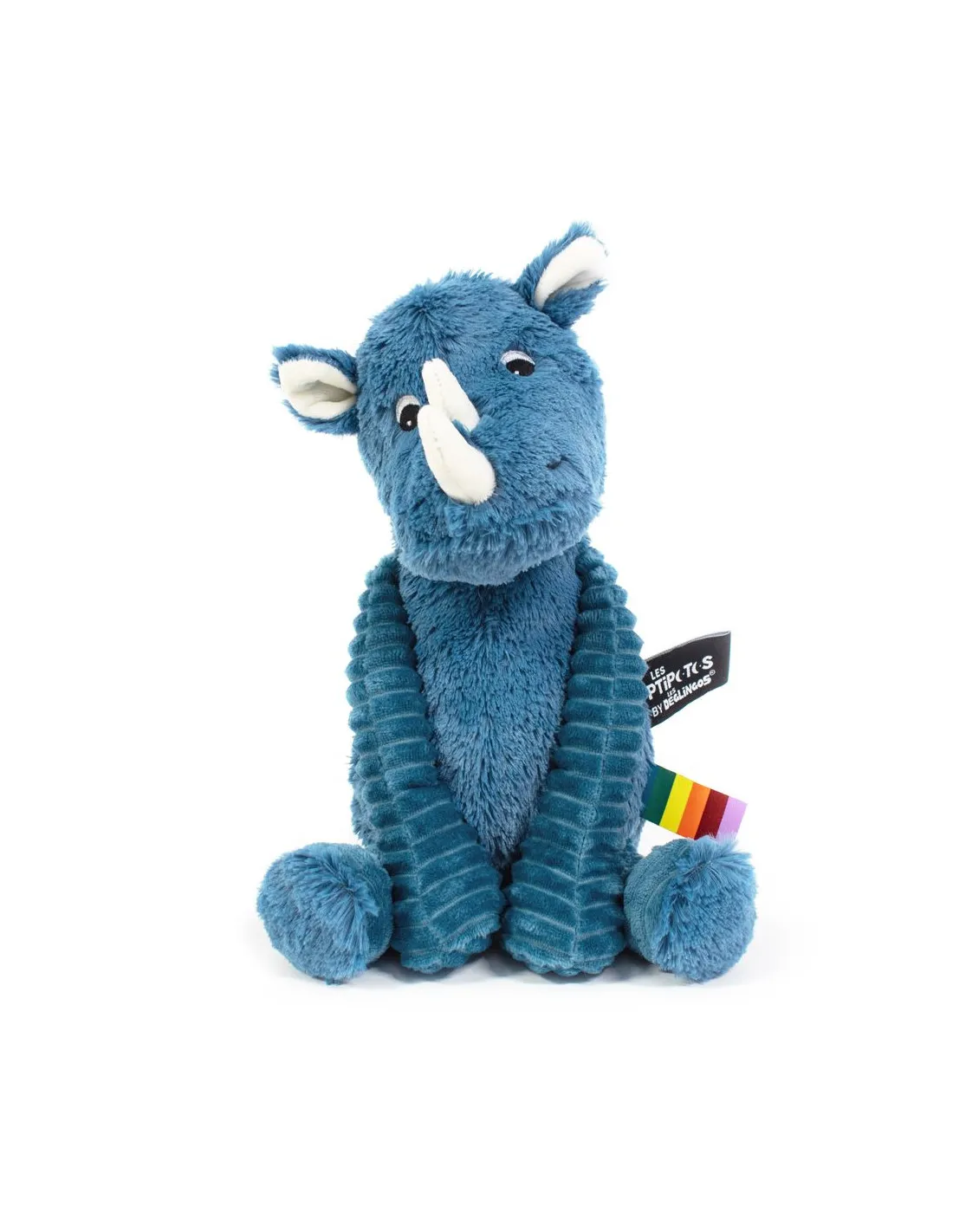 Peluche ptipotos rinoceronte azul Déglingos