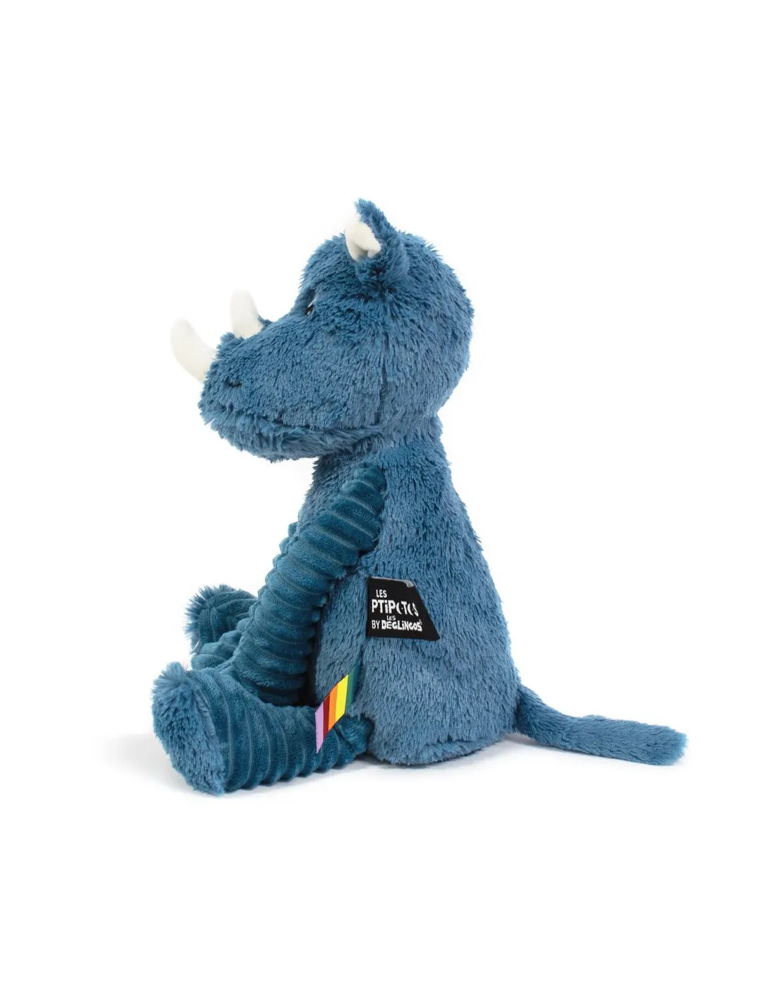 Peluche ptipotos rinoceronte azul Déglingos