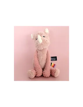 Peluche ptipotos rinoceronte rosa Déglingos