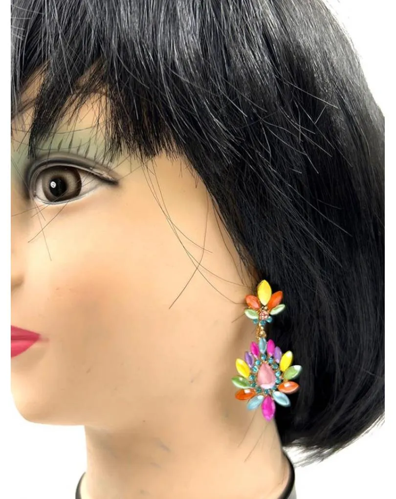 PENDIENTES DE FIESTA MULTICOLOR DE INVITADA PERFECTA EN BODAS