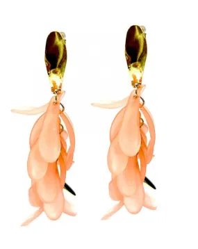 PENDIENTES MUJER CORAL LARGOS IDEALES PARA EL VERANO