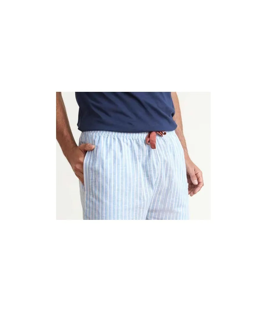 Pijama verano hombre J&J Brothers pantalón largo lino